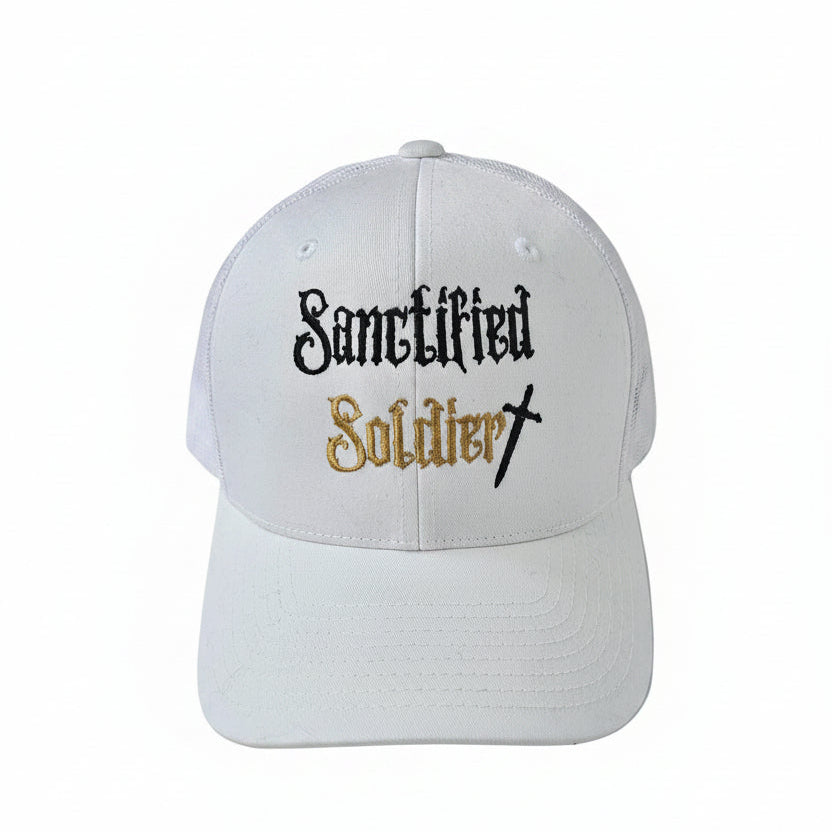 Sanctified Soldier White Hat