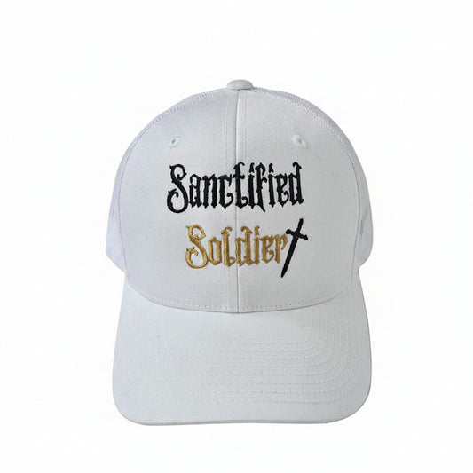Sanctified Soldier White Hat